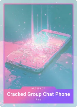 Cracked Group Chat Phone card