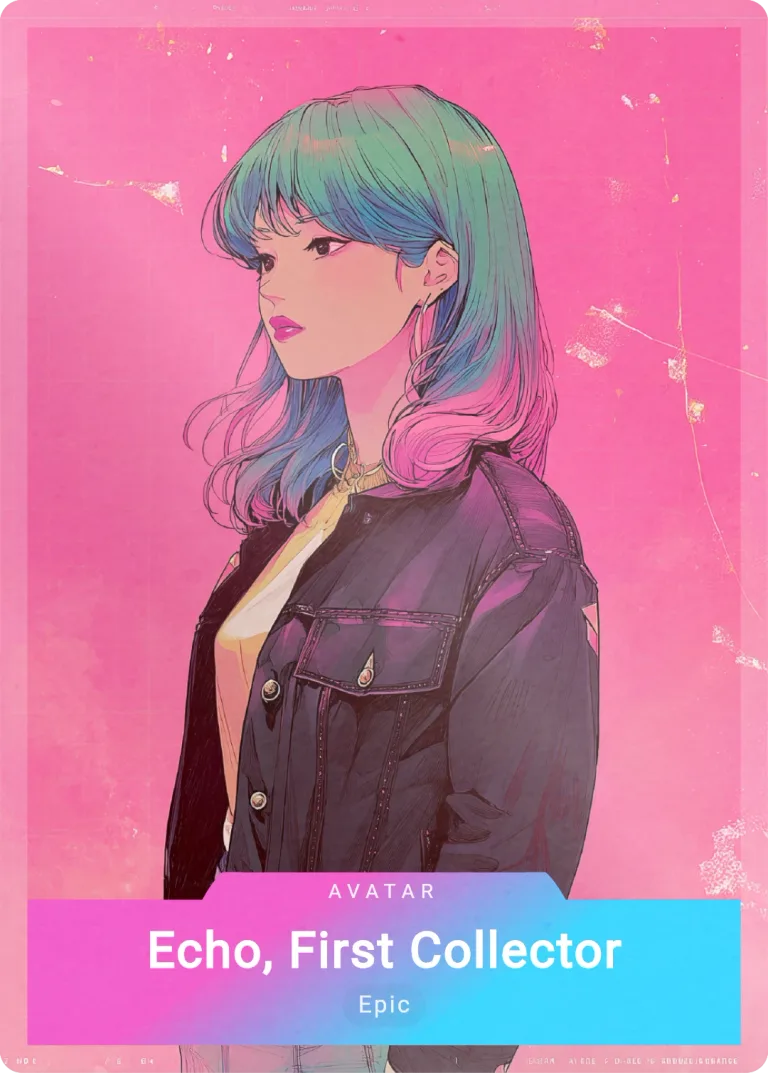 Echo, First Collector card artwork from ME & The Robots Collector