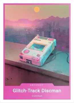 Glitch-Track Discman card