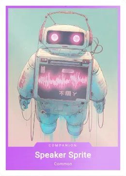 Speaker Sprite card
