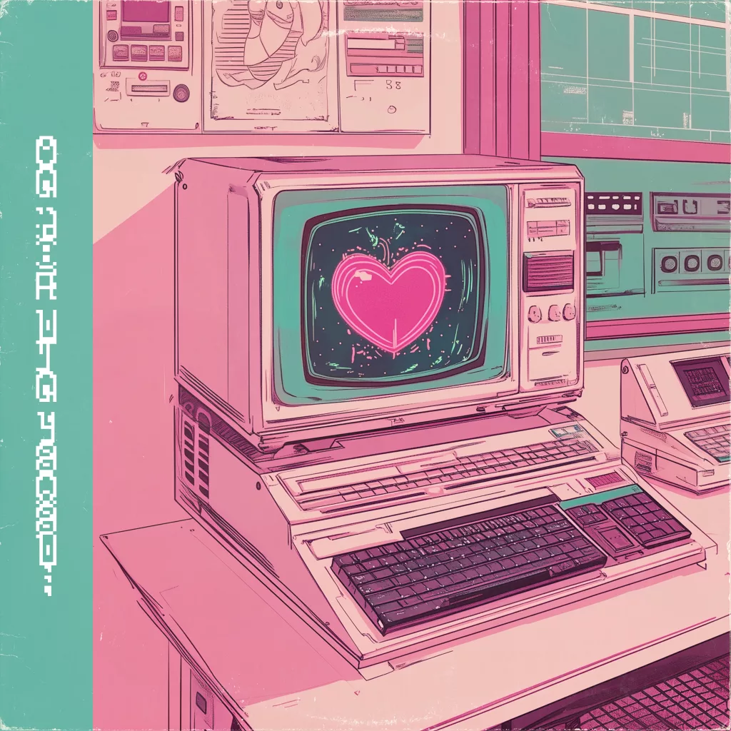 me and the robots glitch in my heart album artwork 